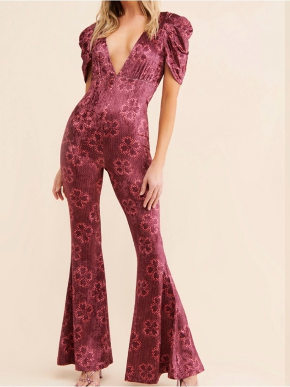 Free People Rosaline Velvet Jumpsuit
